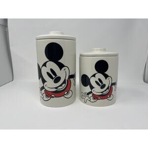 Disney Mickey Mouse Up Close Color Canister Jar Set NEW